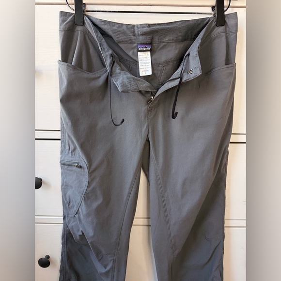 Patagonia Women’s Size 8/S Gray Hiking Cargo Pants Roll Tab Outdoor Trail - Picture 17 of 17